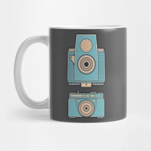 Blue Vintage Camera Mug